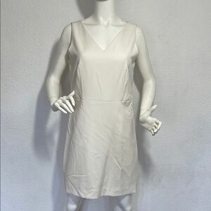 Ann taylor Elegant White Sleeveless Dress size 12